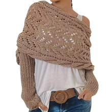 Cargar imagen en el visor de la galería, Jersey de punto calentito -Beige - Ozerty