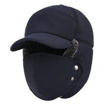 Cargar imagen en el visor de la galería, Gorra de protección facial y auditiva unisex a prueba de viento
