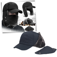 Cargar imagen en el visor de la galería, Gorra de protección facial y auditiva unisex a prueba de viento - Ozerty
